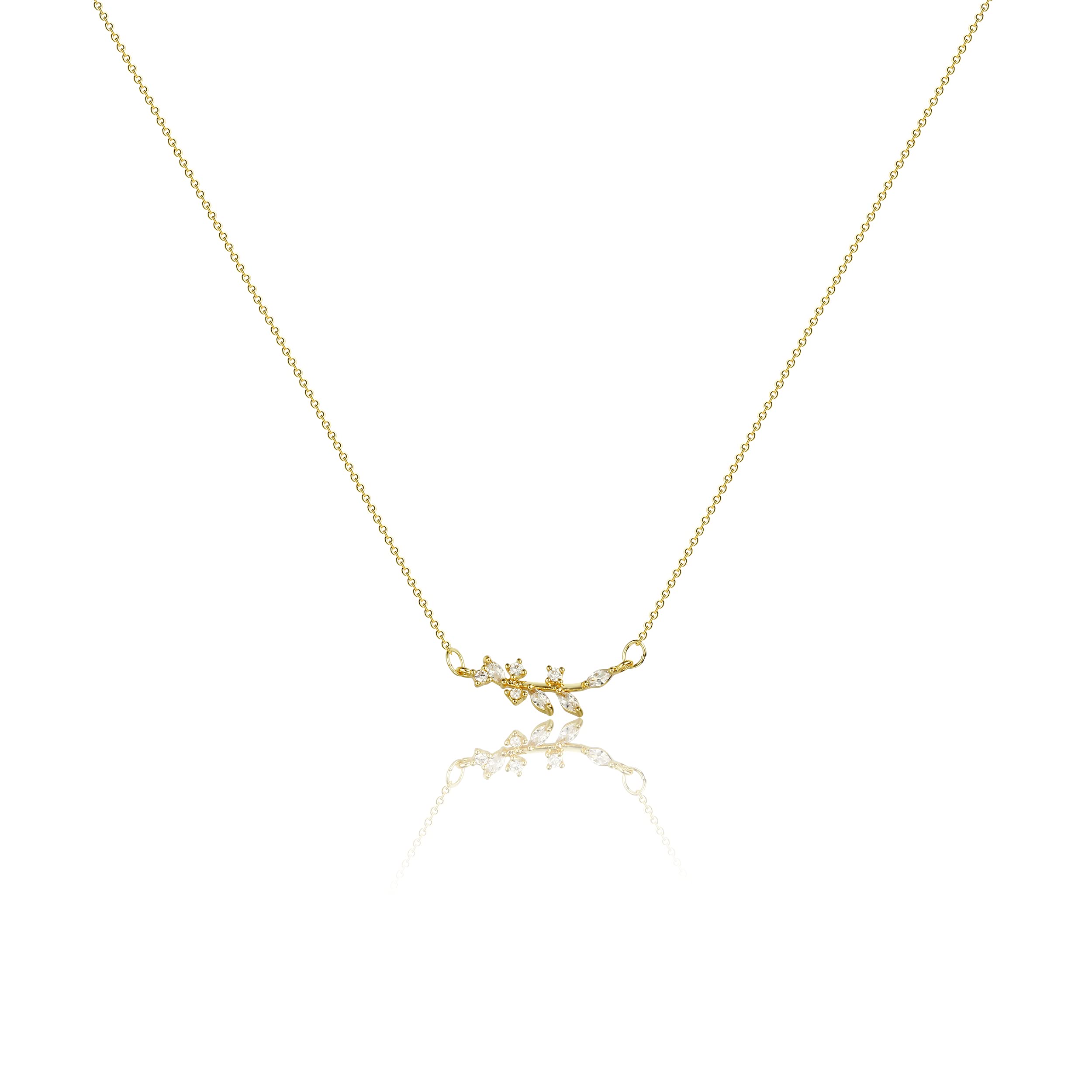 Lunelle™ Olive Branch Necklace