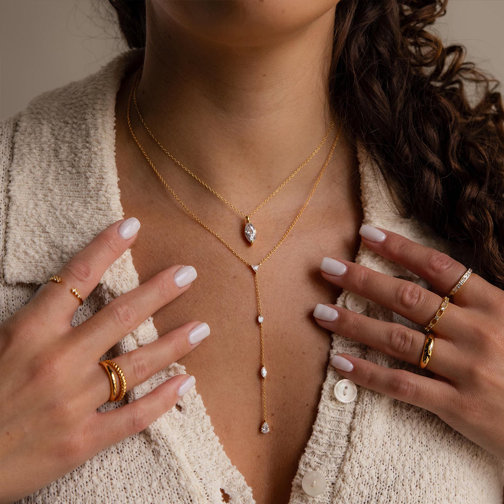 Lunelle™ Cascade Drop Necklace