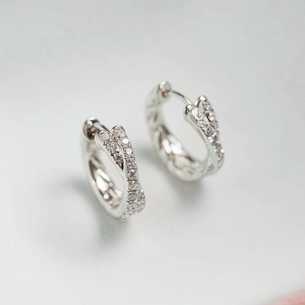 Lunelle™ Cross Hoop Earrings