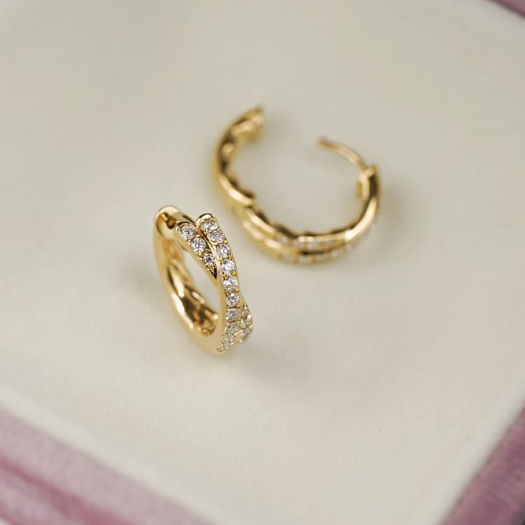 Lunelle™ Cross Hoop Earrings