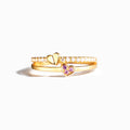 Lunelle™ Double Heart Pink Ring