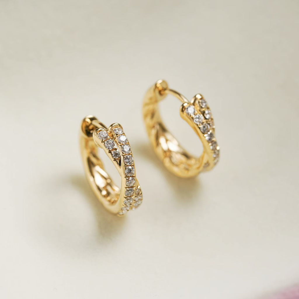 Lunelle™ Cross Hoop Earrings