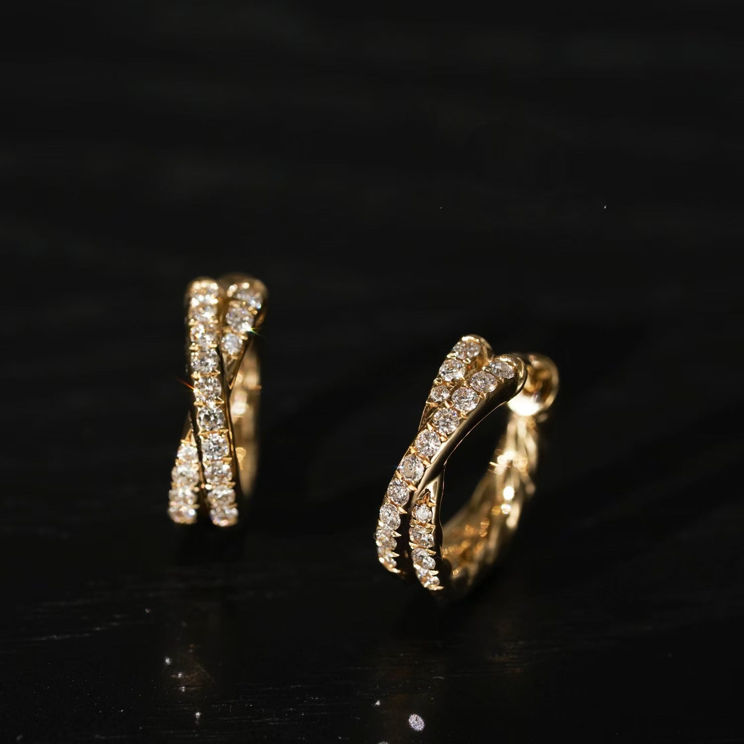 Lunelle™ Cross Hoop Earrings